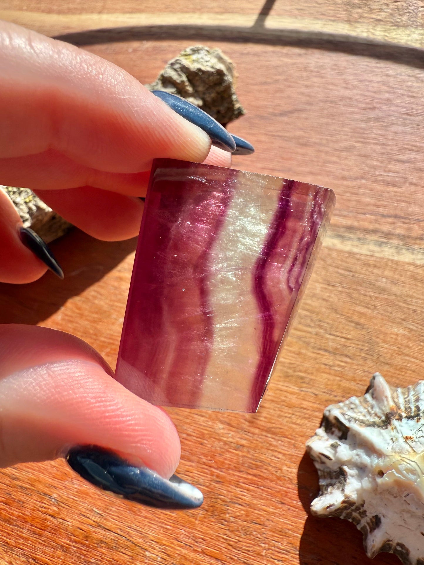 BANDED CANDY FLUORITE FREEFORM