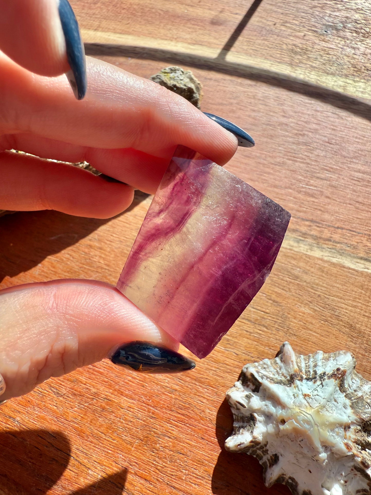 BANDED CANDY FLUORITE FREEFORM