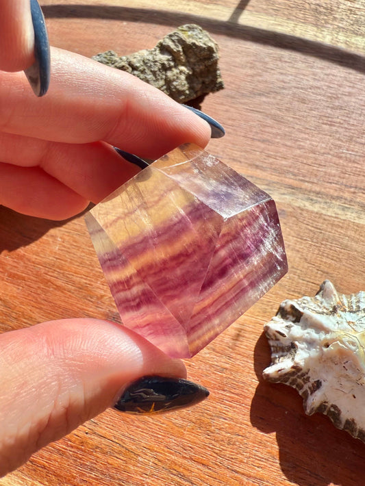 BANDED CANDY FLUORITE FREEFORM