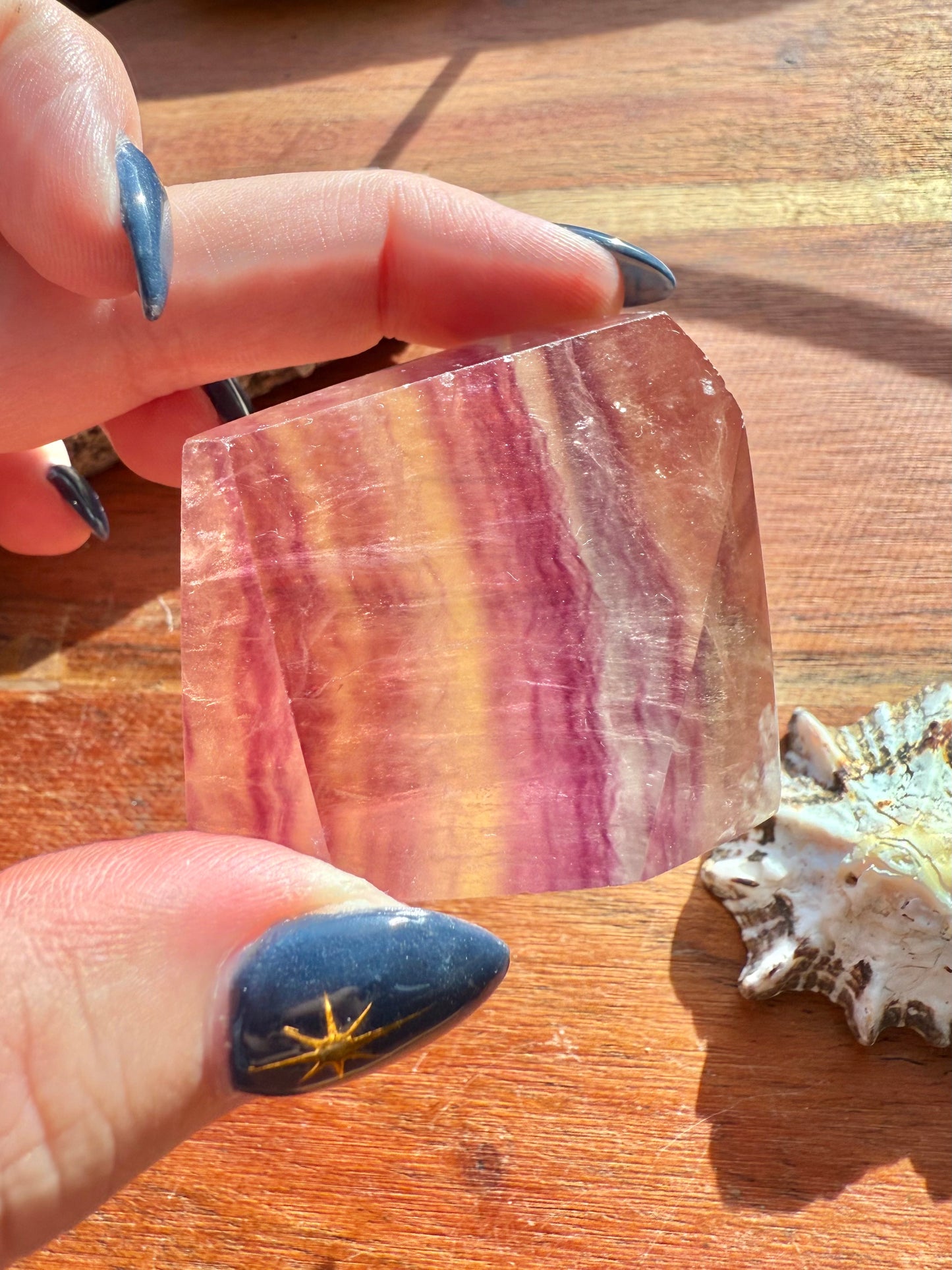 BANDED CANDY FLUORITE FREEFORM