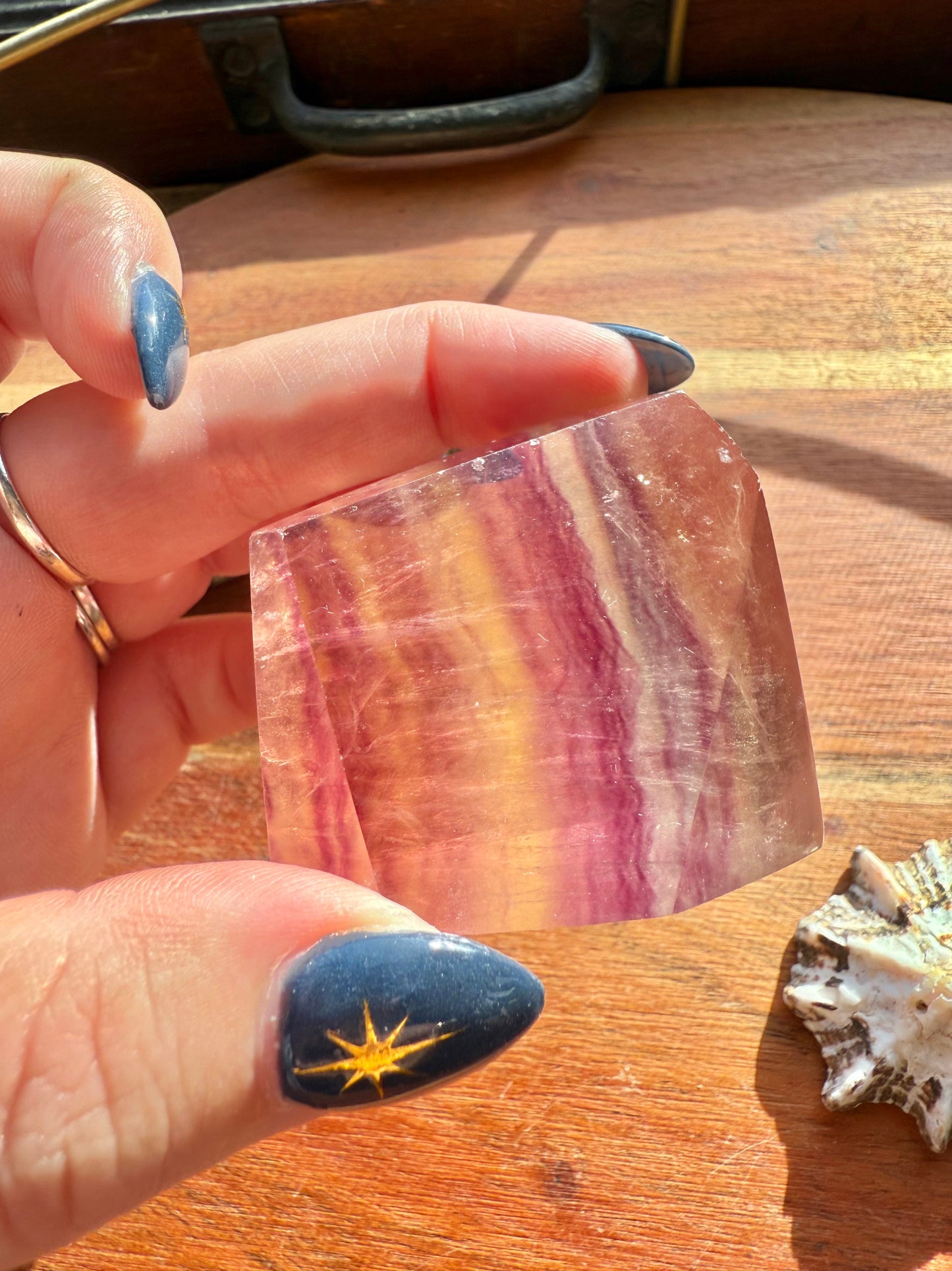 BANDED CANDY FLUORITE FREEFORM