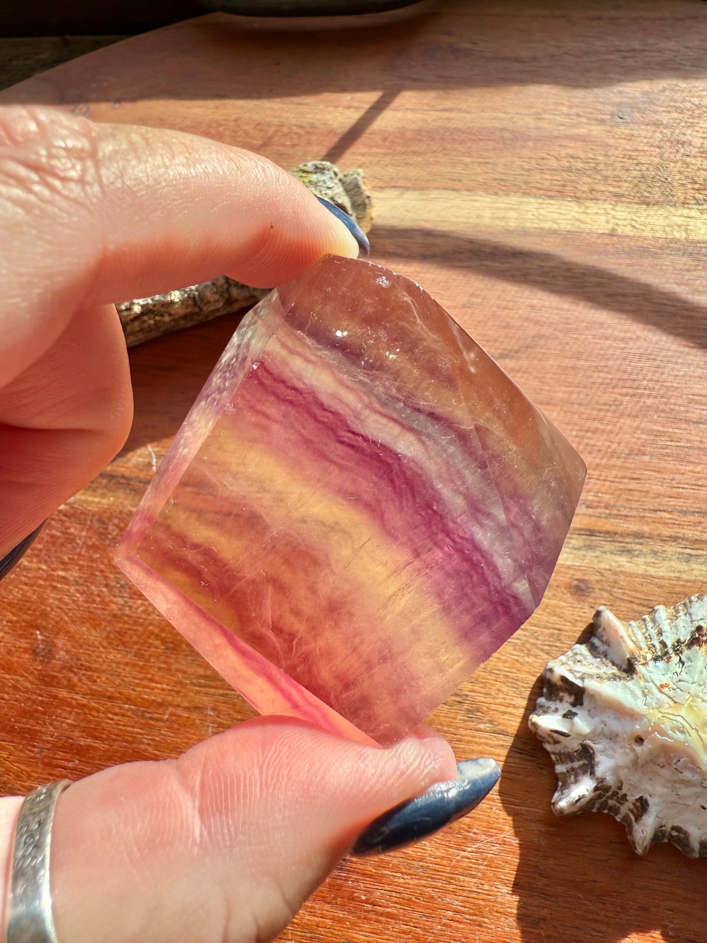 BANDED CANDY FLUORITE FREEFORM