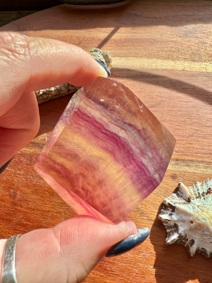 BANDED CANDY FLUORITE FREEFORM