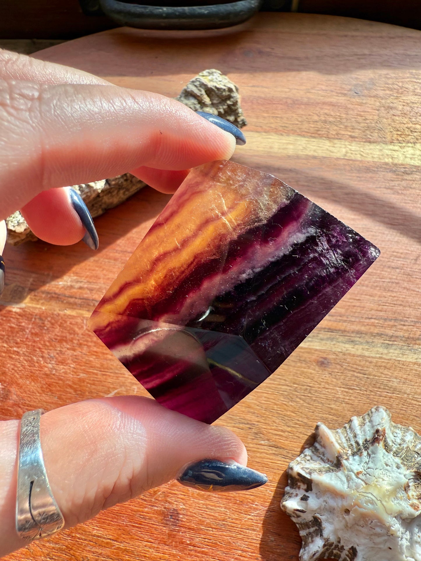 BANDED CANDY FLUORITE FREEFORM