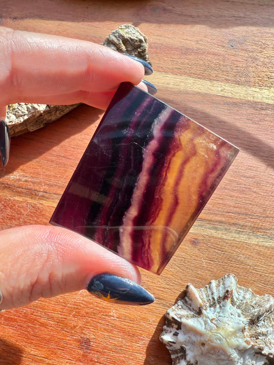 BANDED CANDY FLUORITE FREEFORM