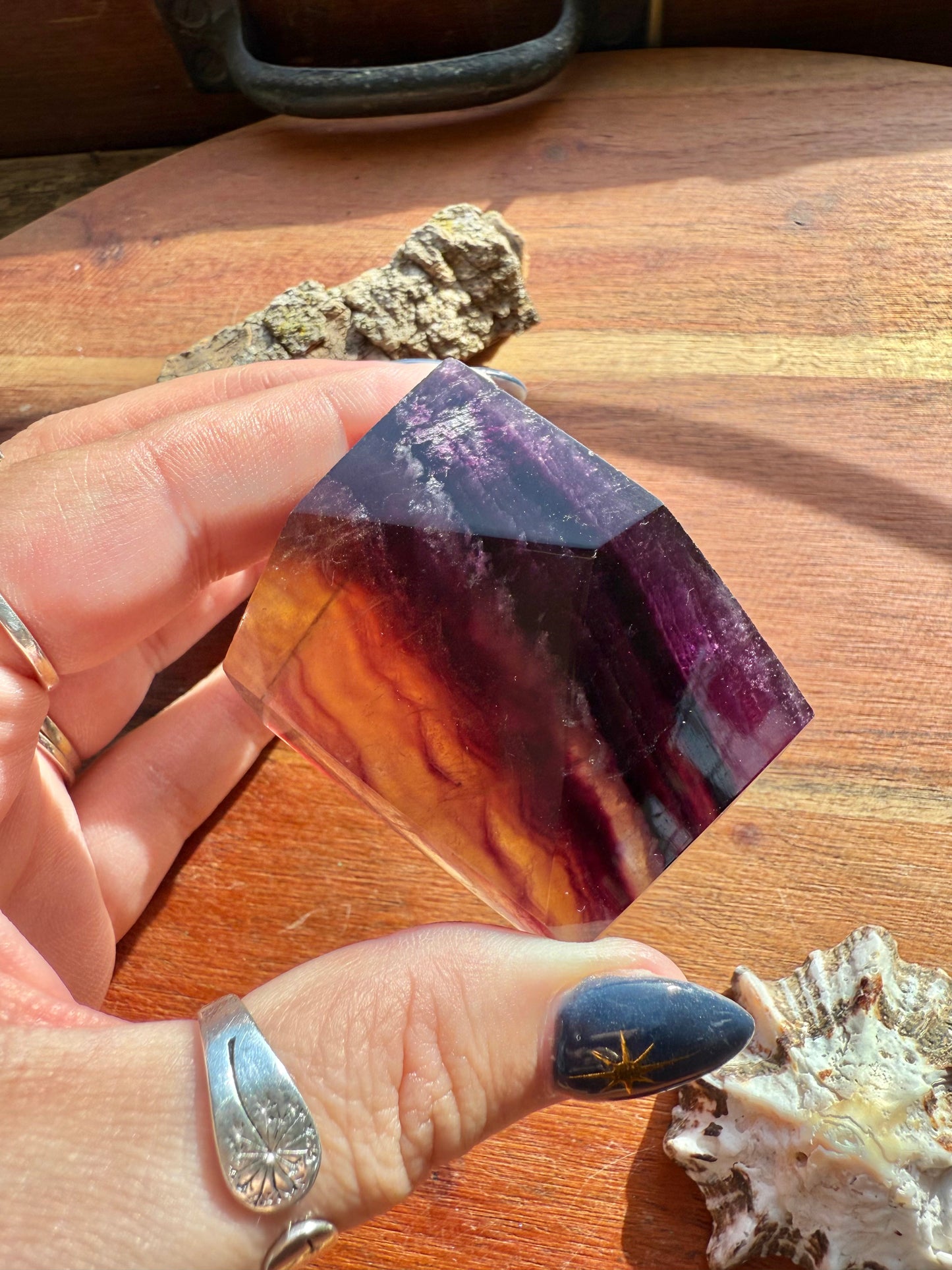 BANDED CANDY FLUORITE FREEFORM