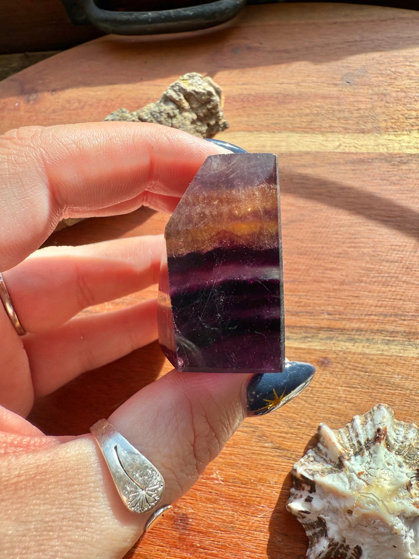 BANDED CANDY FLUORITE FREEFORM