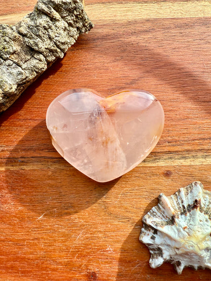 GOLDEN HEALER, ROSE QUARTZ + FIRE QUARTZ HEART