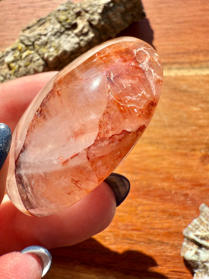 GOLDEN HEALER + FIRE QUARTZ PALM STONE