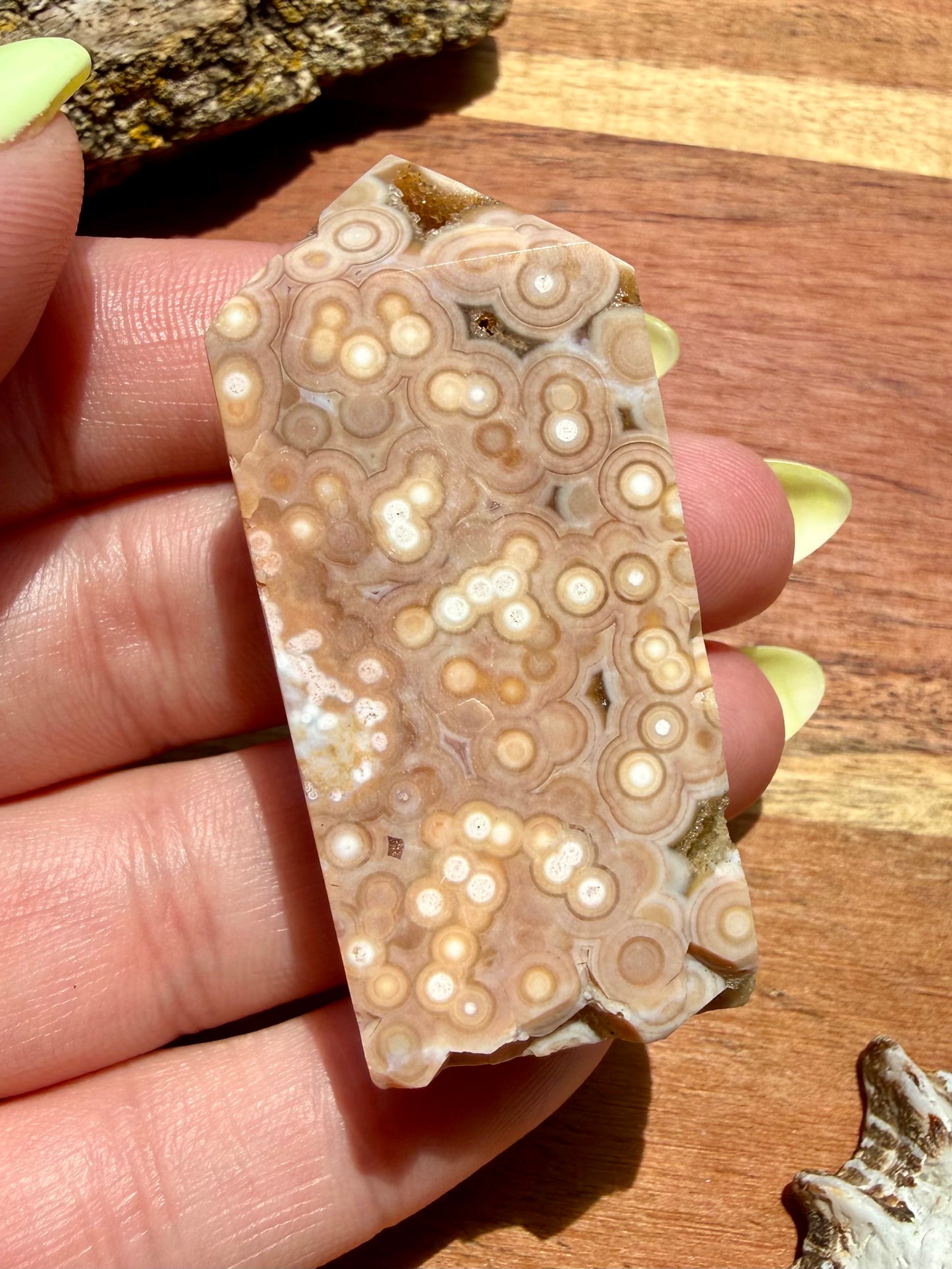 ASYMMETRICAL PINK OCEAN JASPER TOWER