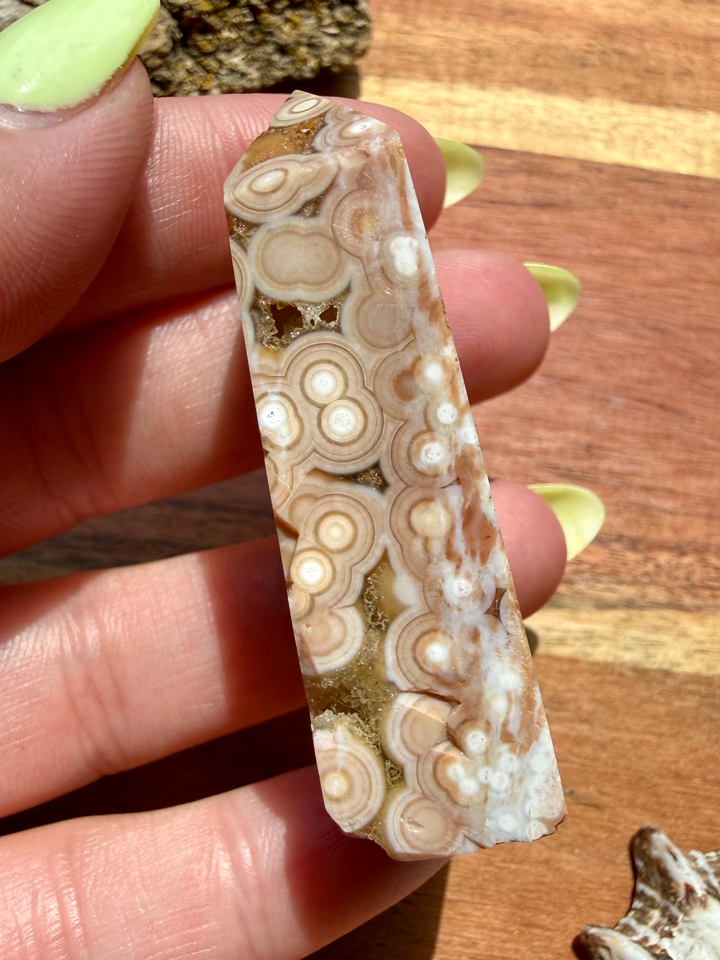 ASYMMETRICAL PINK OCEAN JASPER TOWER