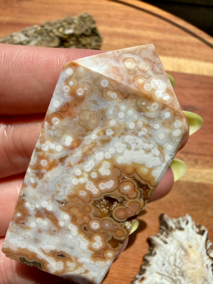 ASYMMETRICAL PINK OCEAN JASPER TOWER