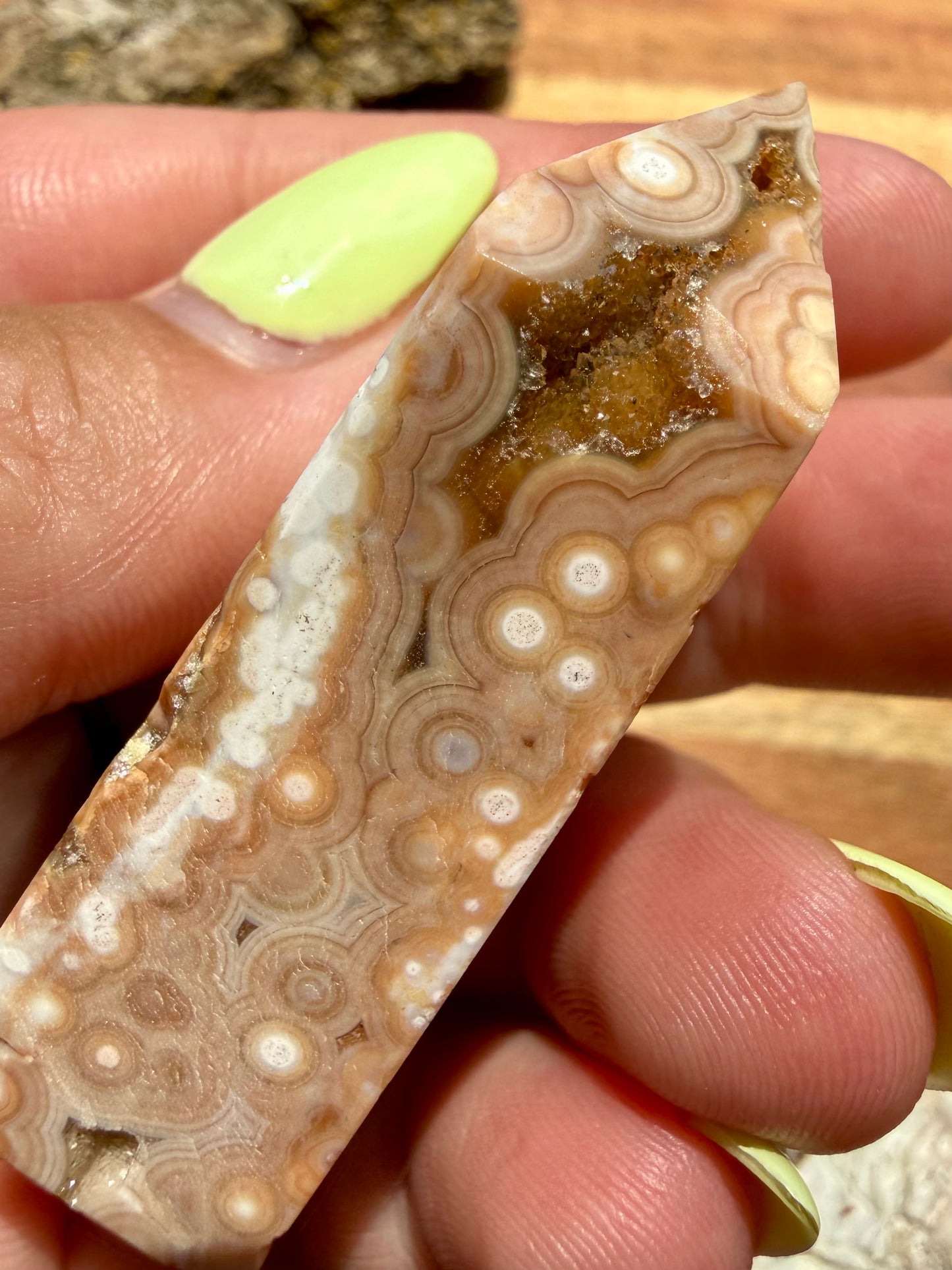 ASYMMETRICAL PINK OCEAN JASPER TOWER