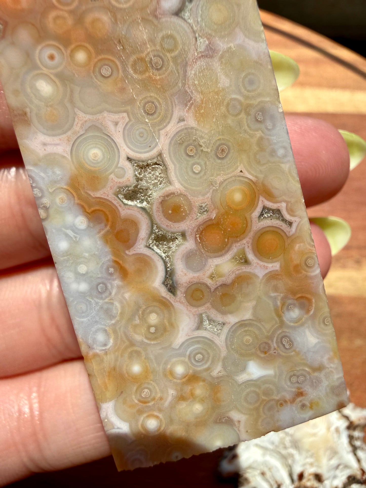 ASYMMETRICAL PINK OCEAN JASPER TOWER