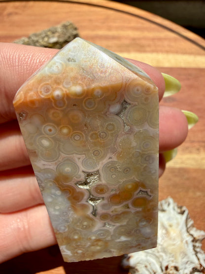 ASYMMETRICAL PINK OCEAN JASPER TOWER