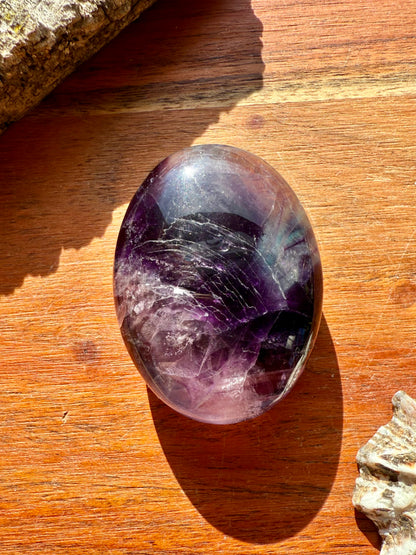 RAINBOW FLUORITE PALM STONE