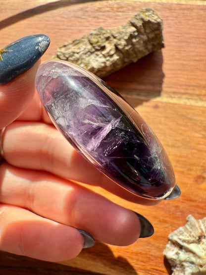 RAINBOW FLUORITE PALM STONE