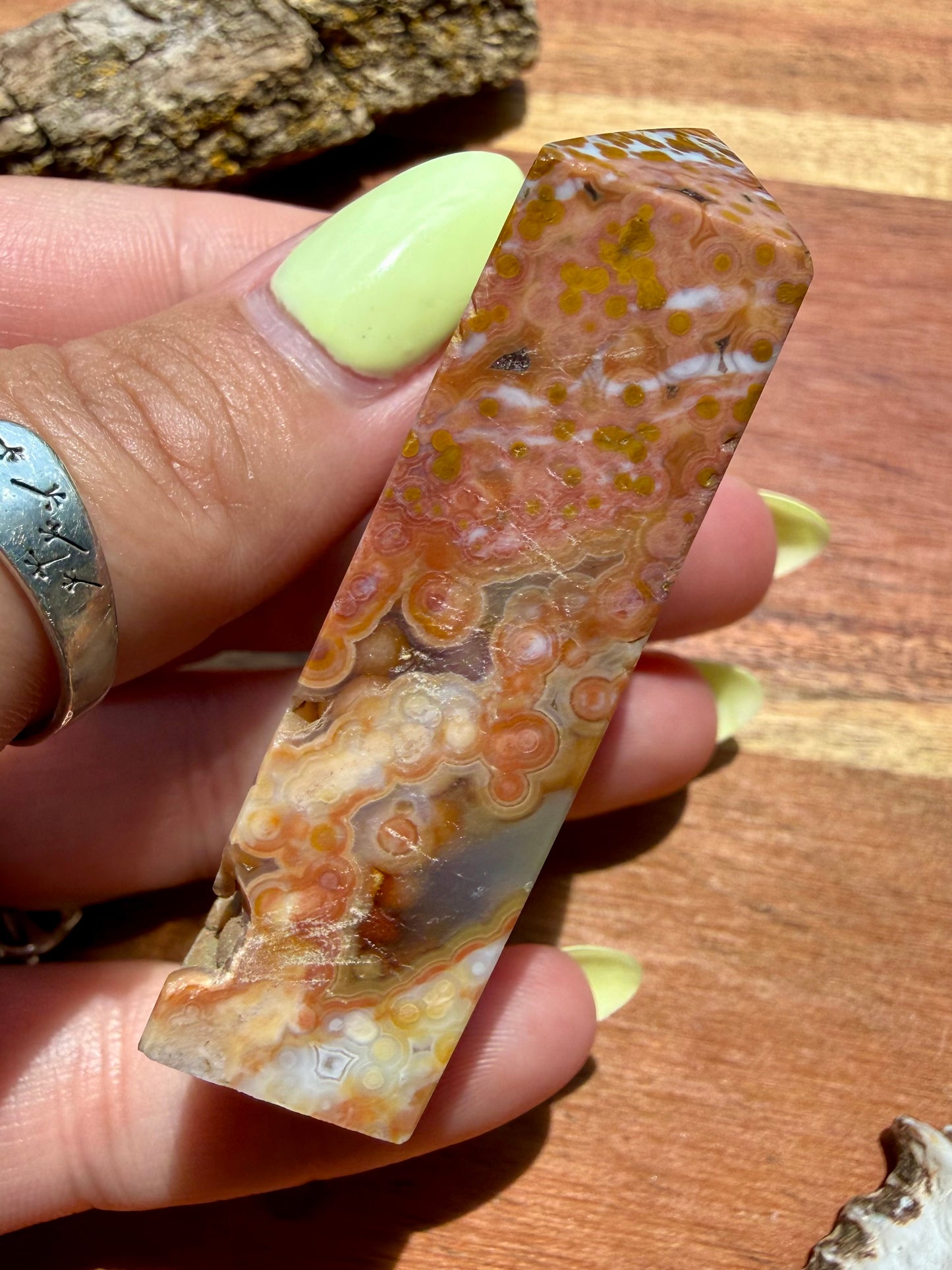 ASYMMETRICAL PINK OCEAN JASPER TOWER