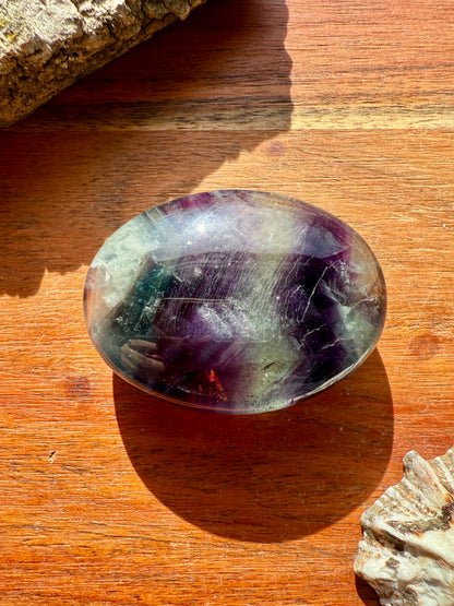 RAINBOW FLUORITE PALM STONE