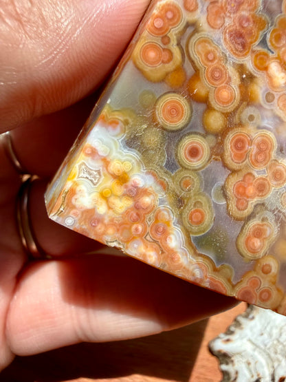 ASYMMETRICAL PINK OCEAN JASPER TOWER