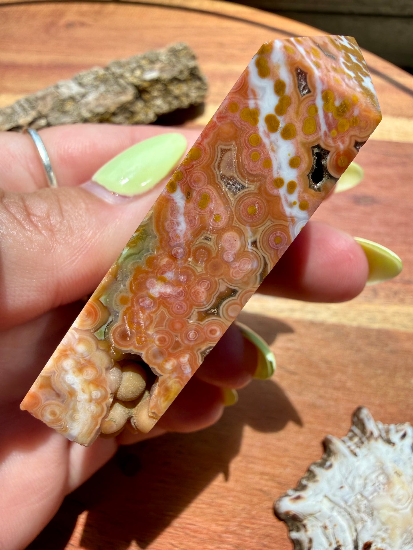 ASYMMETRICAL PINK OCEAN JASPER TOWER