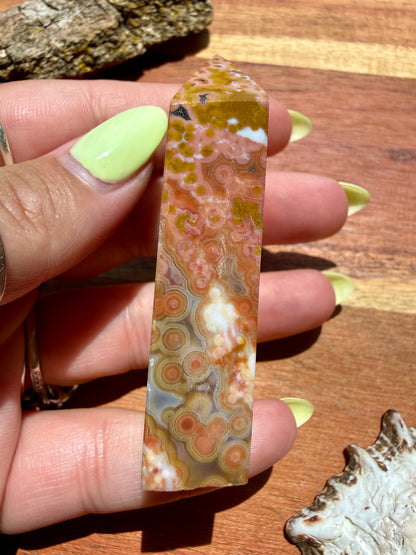 ASYMMETRICAL PINK OCEAN JASPER TOWER
