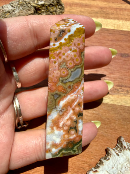 ASYMMETRICAL PINK OCEAN JASPER TOWER