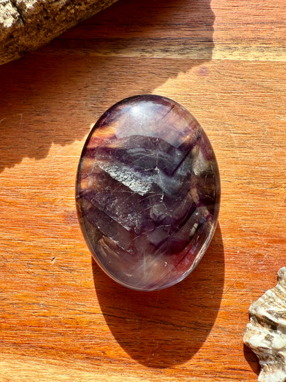RAINBOW FLUORITE PALM STONE