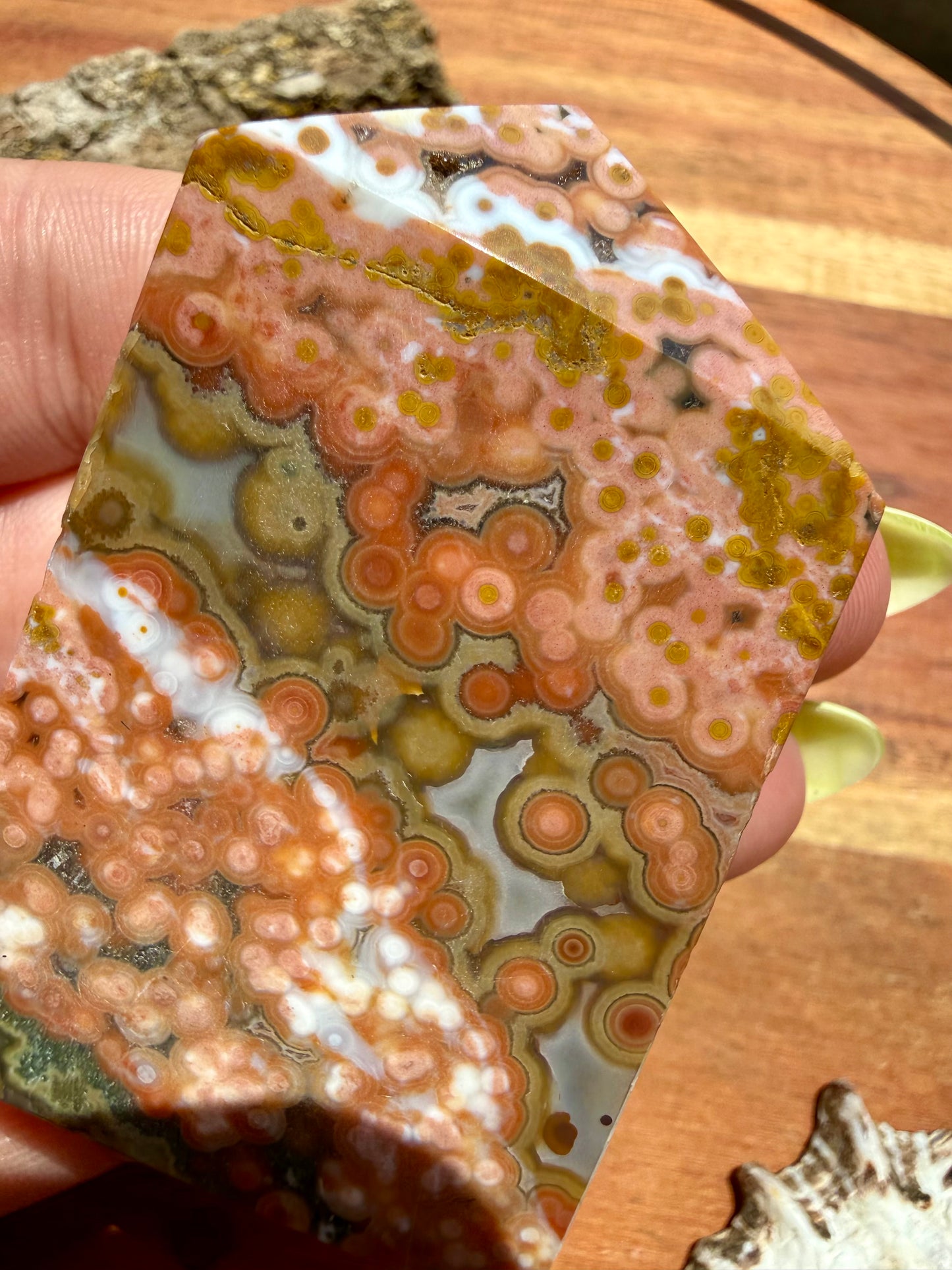 ASYMMETRICAL PINK OCEAN JASPER TOWER