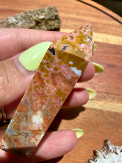 ASYMMETRICAL PINK OCEAN JASPER TOWER