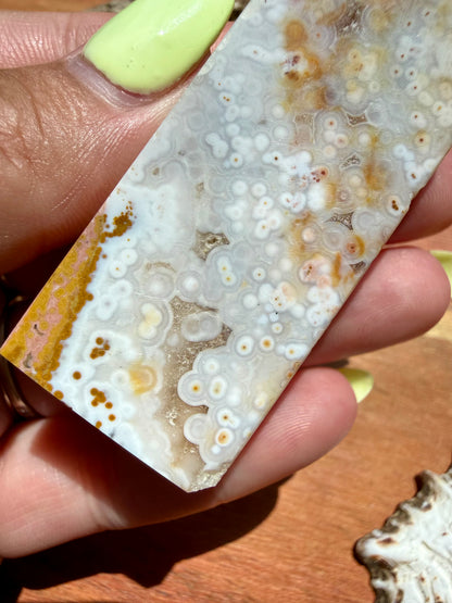 ASYMMETRICAL PINK OCEAN JASPER TOWER
