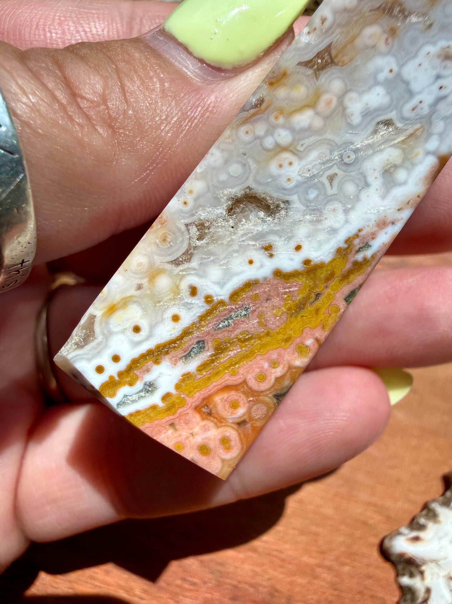 ASYMMETRICAL PINK OCEAN JASPER TOWER