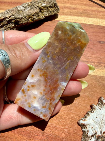 ASYMMETRICAL PINK OCEAN JASPER TOWER