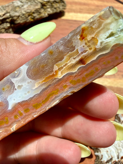 ASYMMETRICAL PINK OCEAN JASPER TOWER