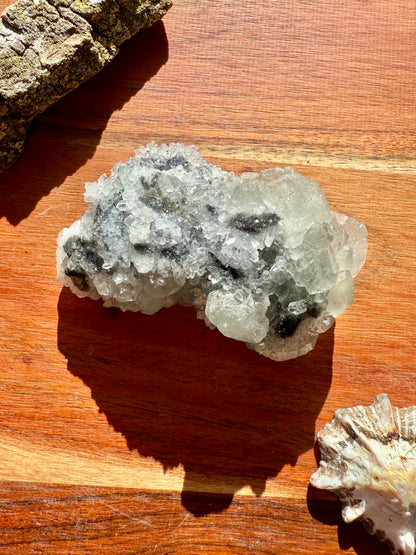 FLUORITE WITH BENZ CALCITE