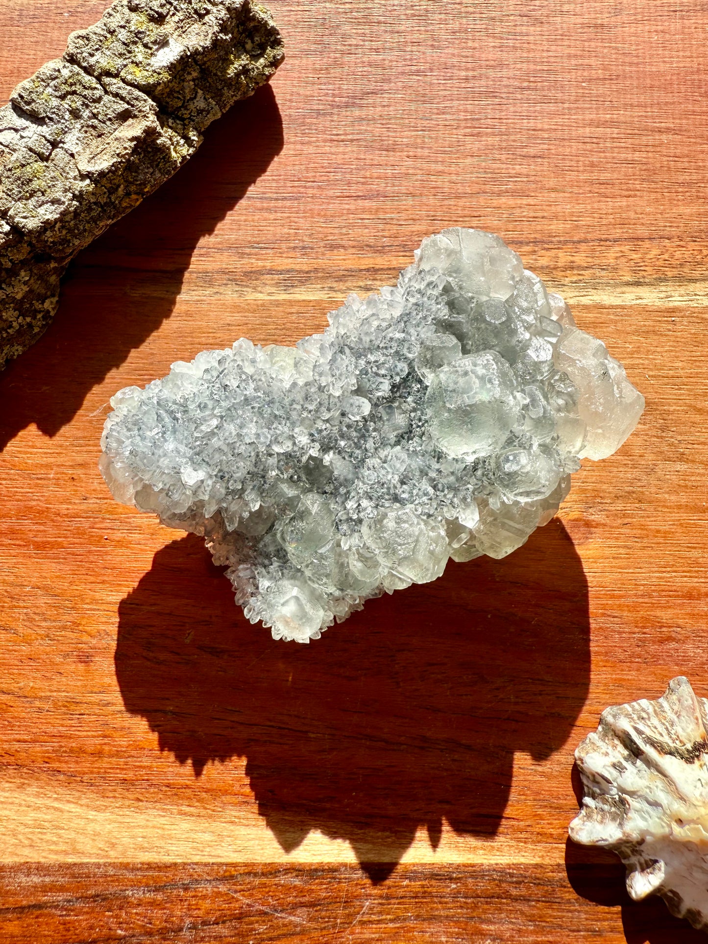 FLUORITE WITH BENZ CALCITE