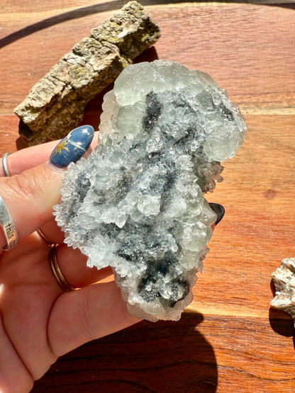 FLUORITE WITH BENZ CALCITE