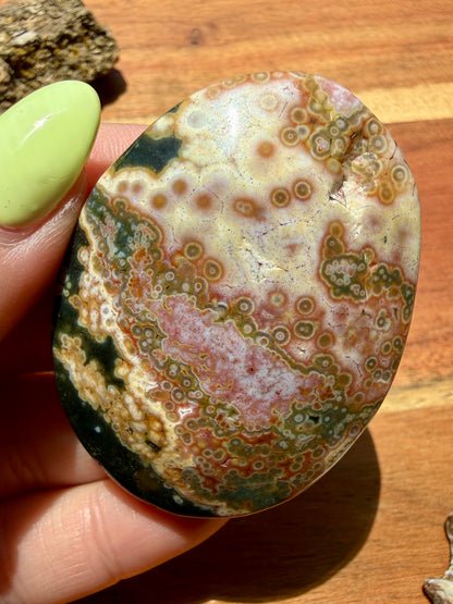 OLD STOCK OCEAN JASPER PALM STONE