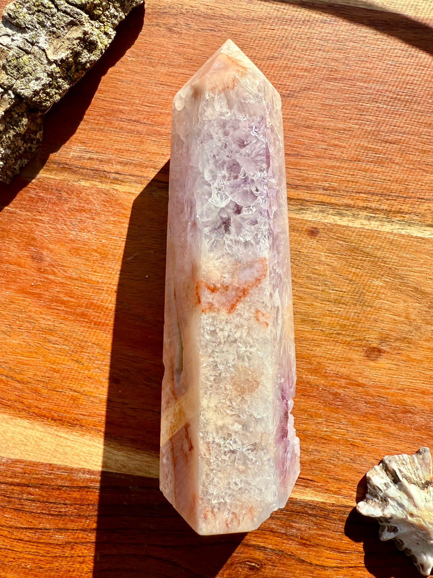 AMETHYST + FLOWER AGATE TOWER