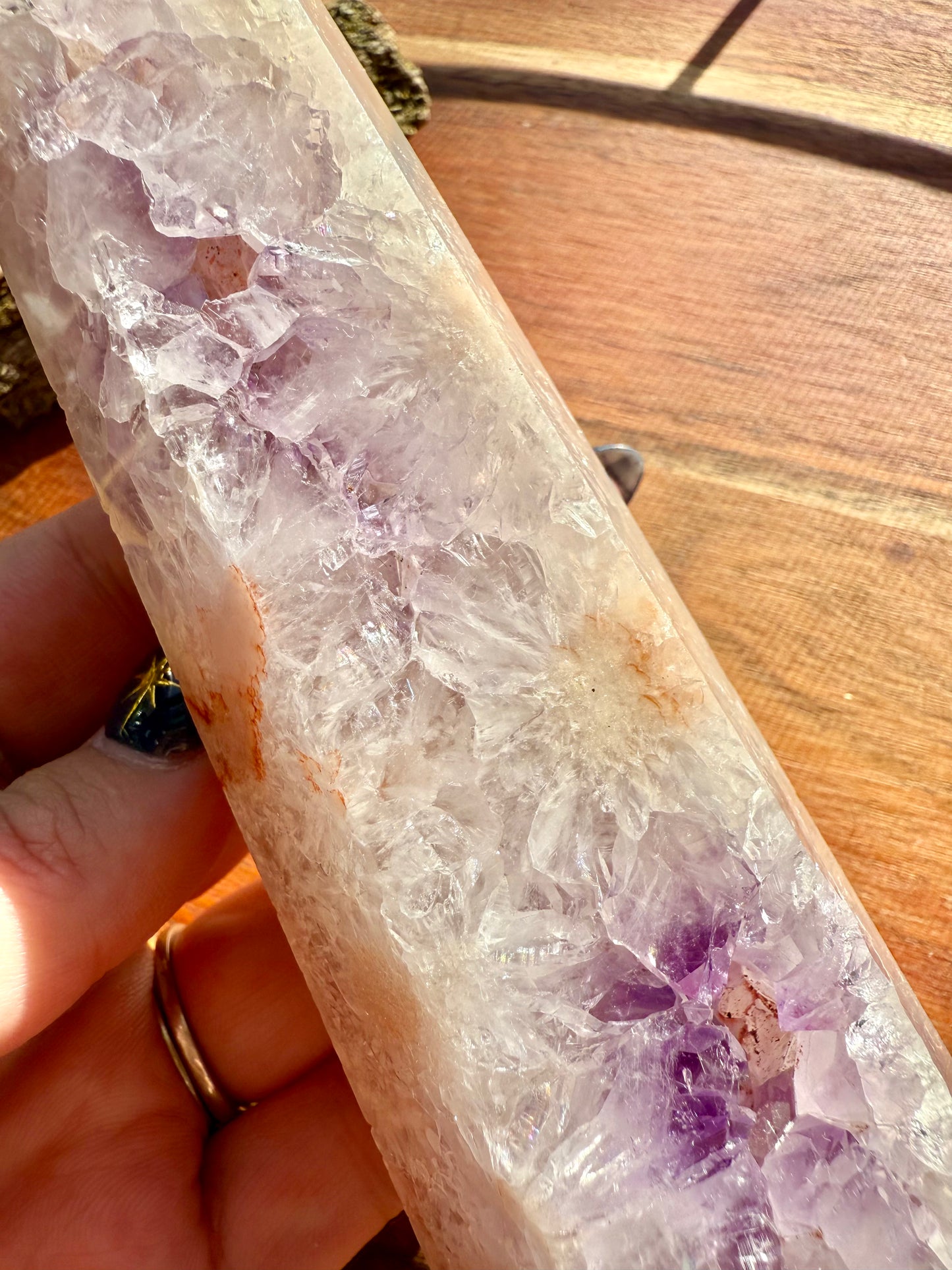 AMETHYST + FLOWER AGATE TOWER