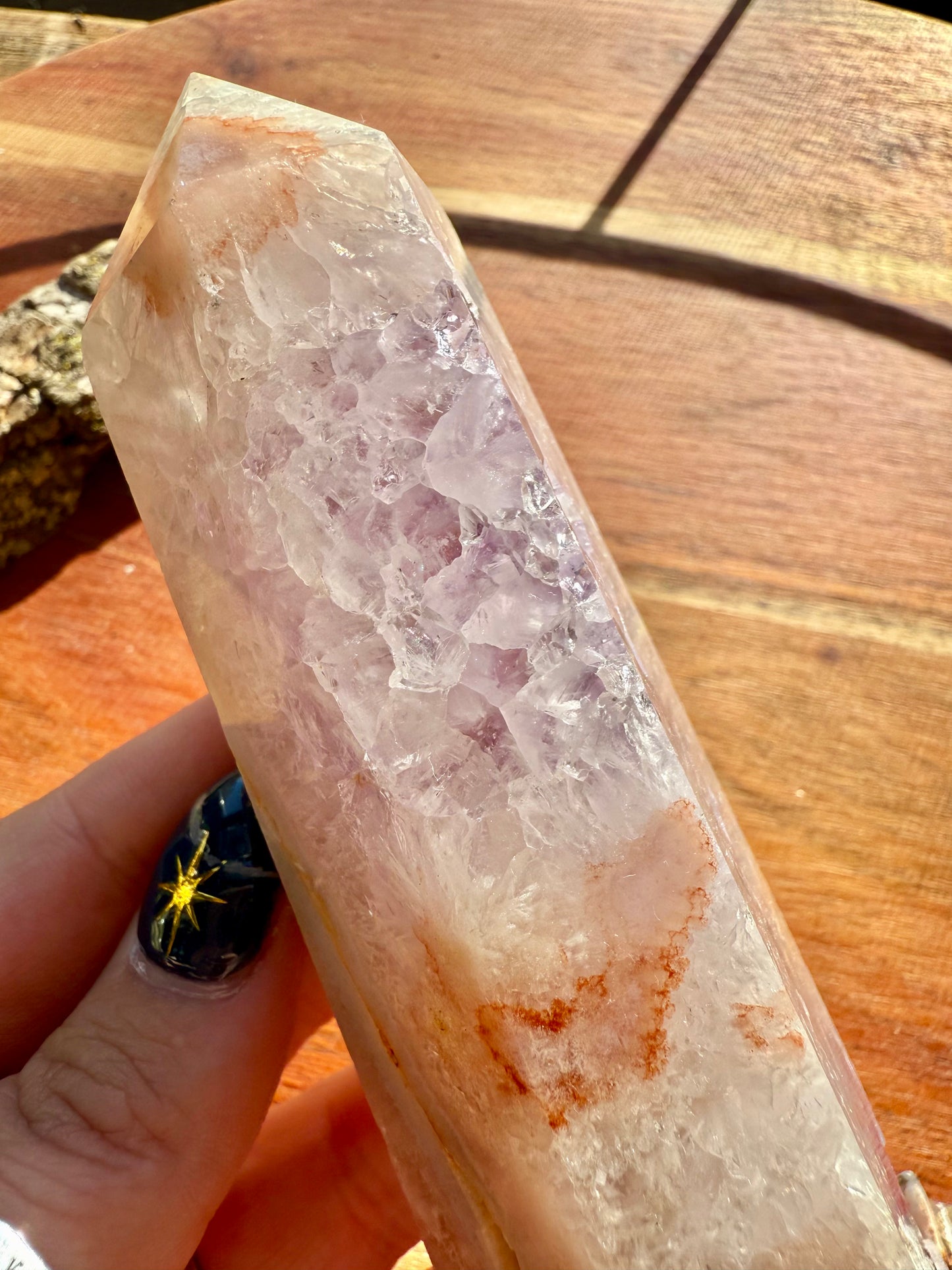 AMETHYST + FLOWER AGATE TOWER