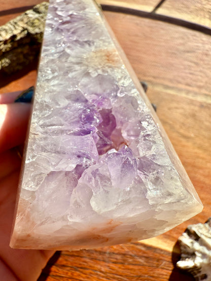 AMETHYST + FLOWER AGATE TOWER