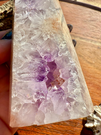 AMETHYST + FLOWER AGATE TOWER