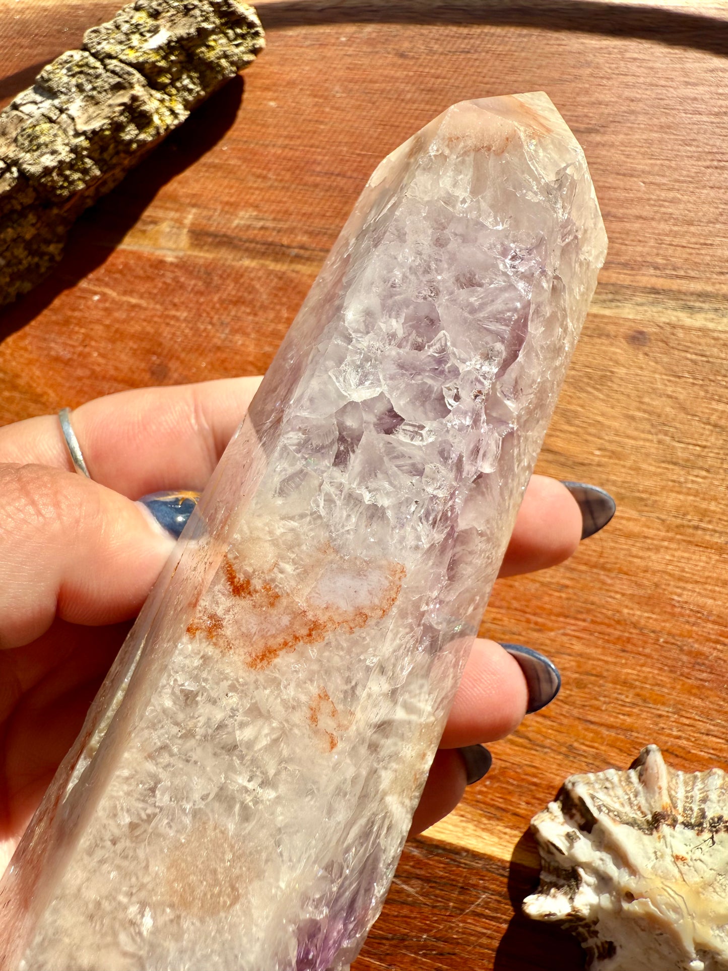 AMETHYST + FLOWER AGATE TOWER