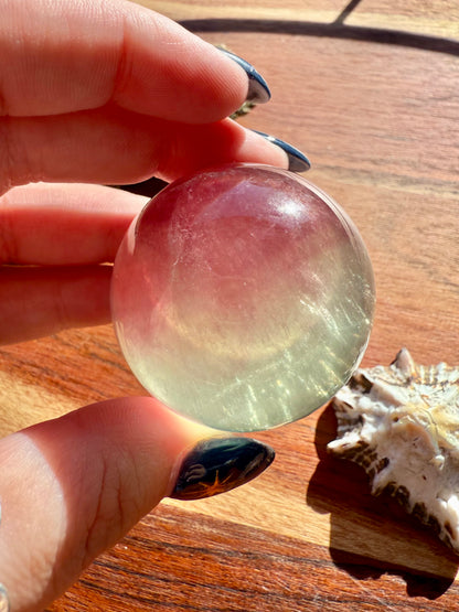 BANDED CANDY FLUORITE SPHERE