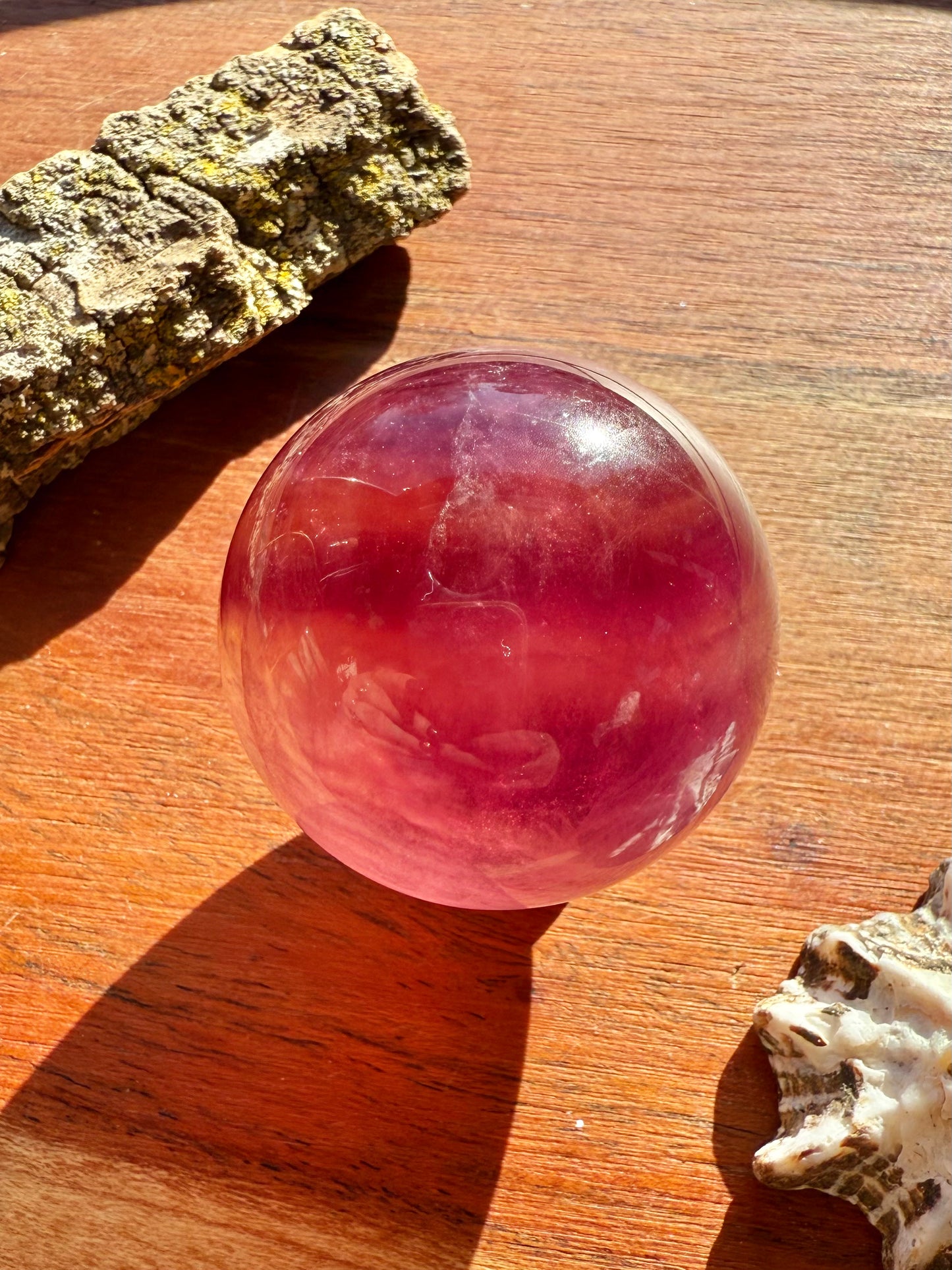 BANDED CANDY FLUORITE SPHERE