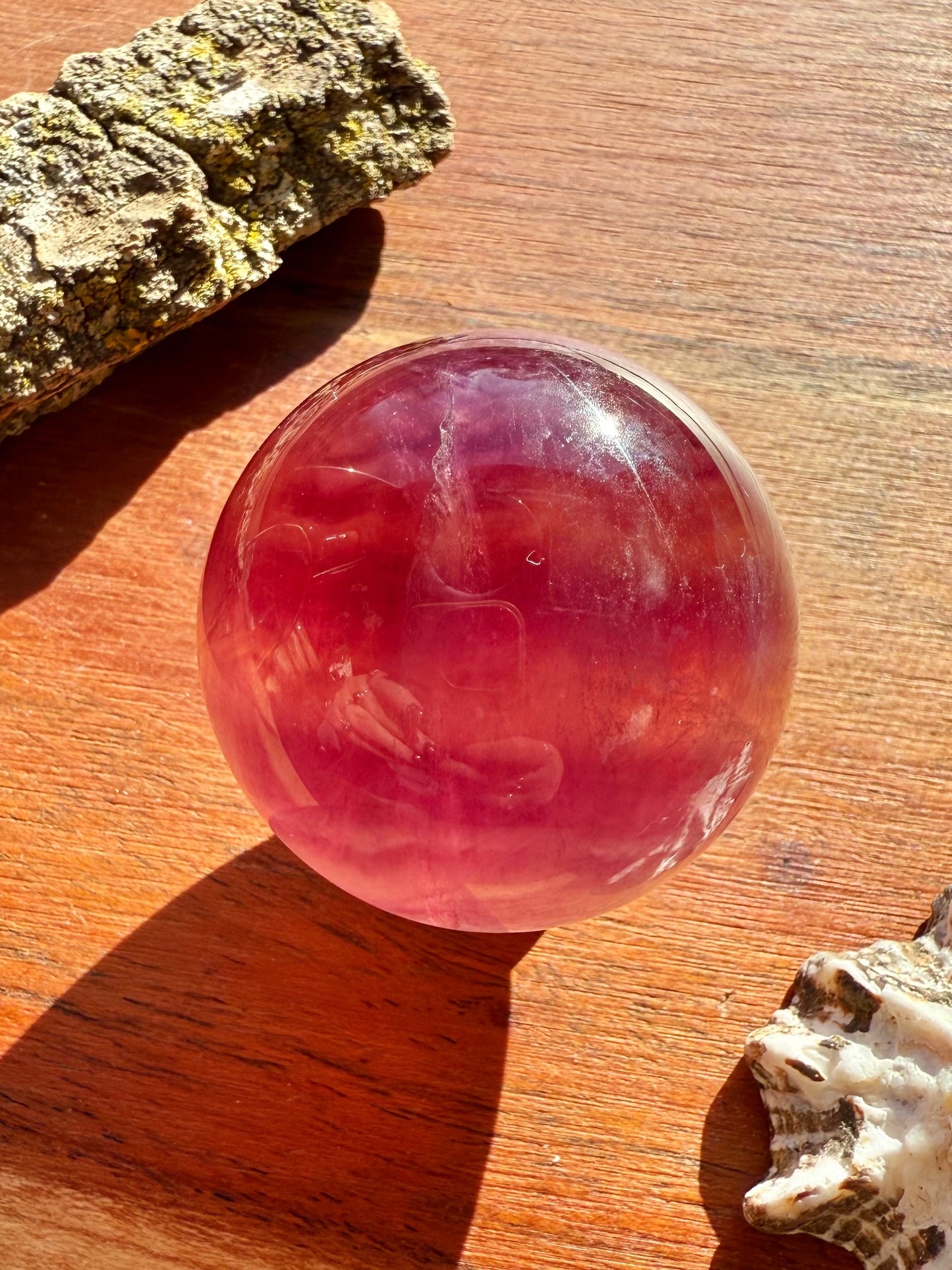 BANDED CANDY FLUORITE SPHERE