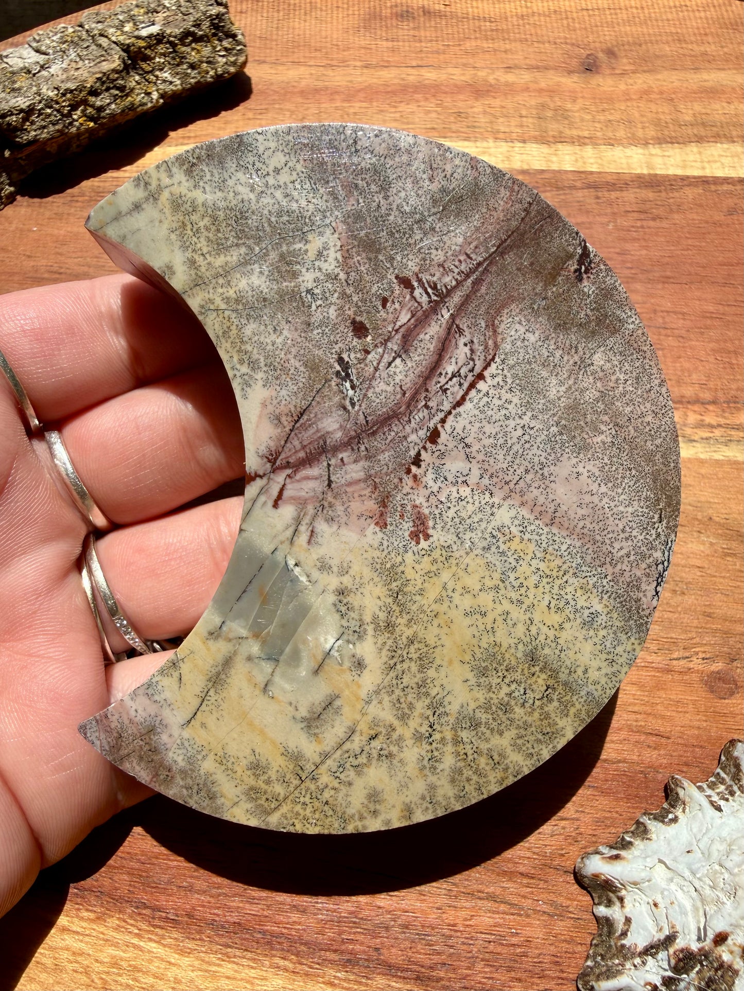 PICTURE JASPER MOON WITH STAND