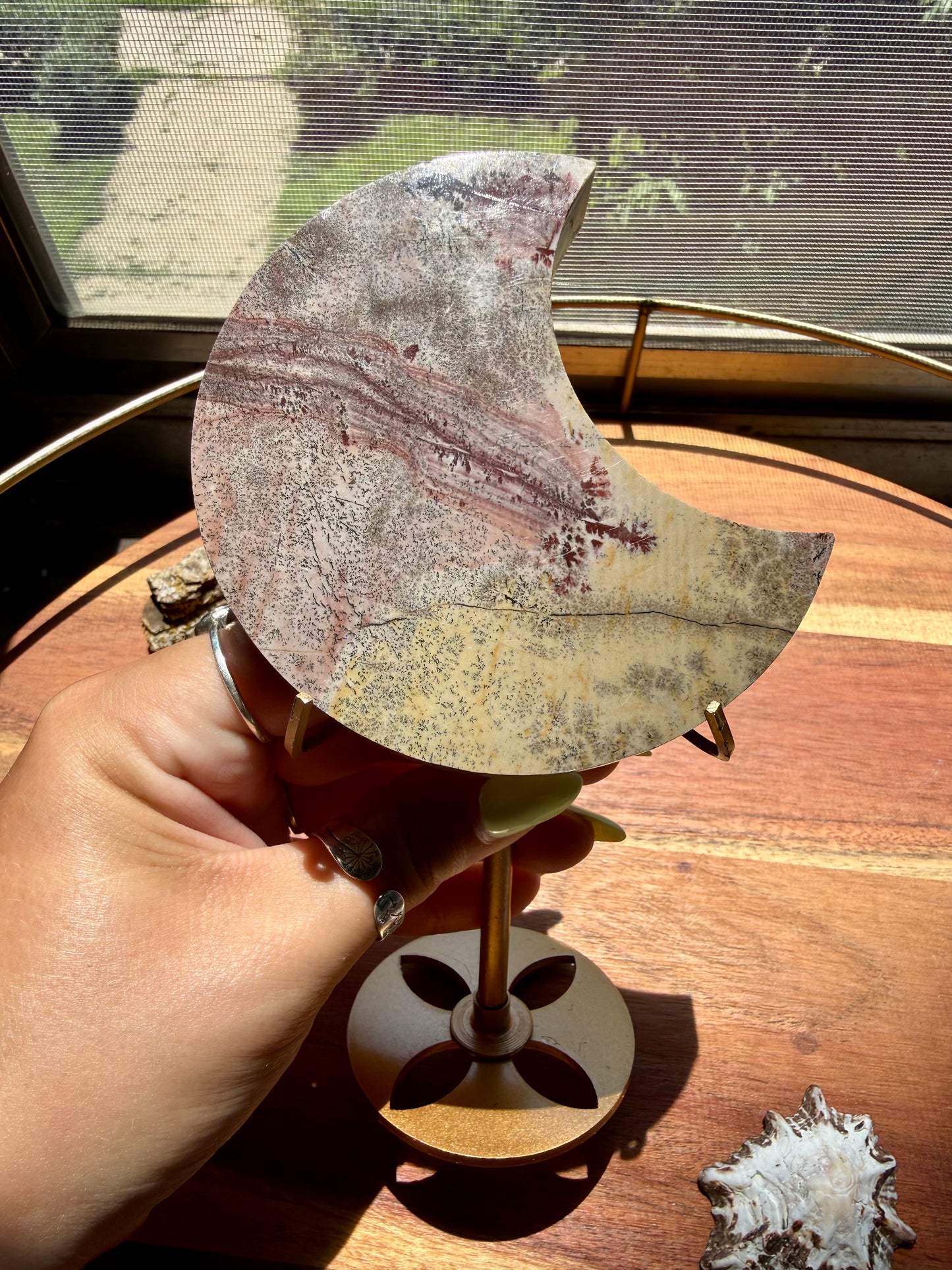 PICTURE JASPER MOON WITH STAND