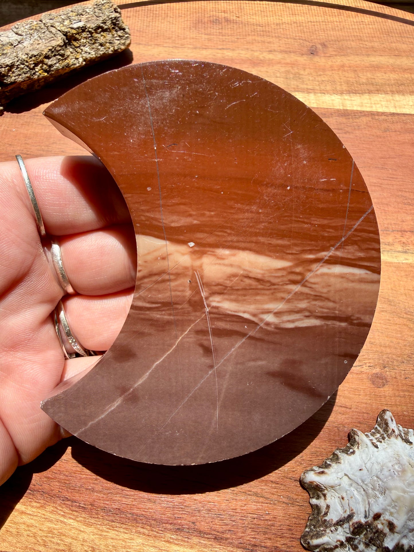 PICTURE JASPER MOON WITH STAND